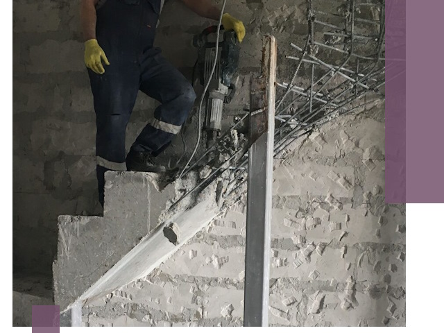 Демонтаж металлических и бетонных лестниц в Первоуральске
