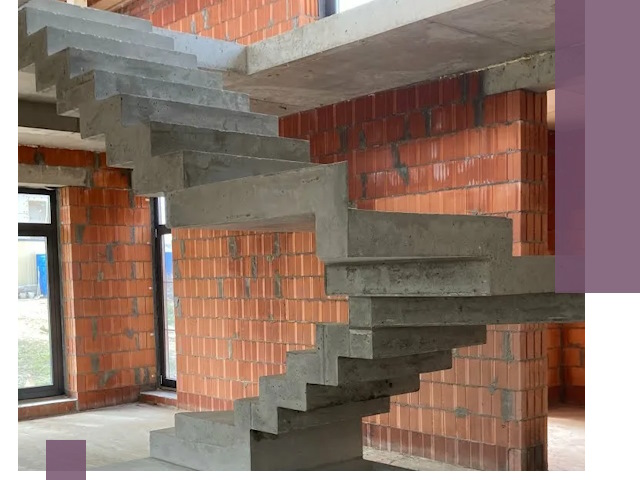 Изготовление бетонных лестниц под ключ в Первоуральске