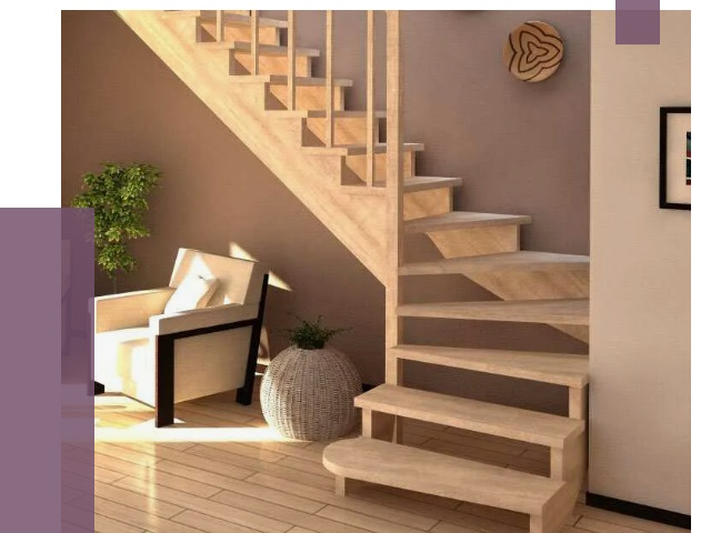 Изготовление Г-образных лестниц в Первоуральске от 19042 руб. 