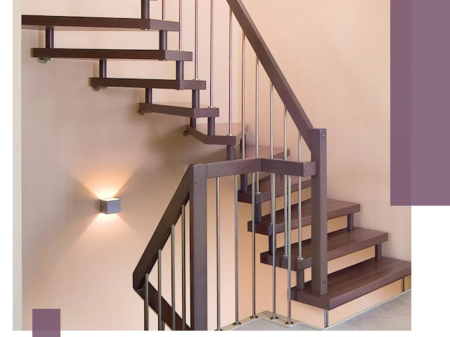 Изготовление лестниц на больцах в Первоуральске под ключ