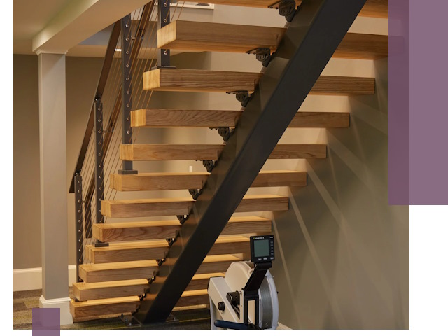 Лестницы на монокосоурах под ключ в Первоуральске - изготовление и монтаж