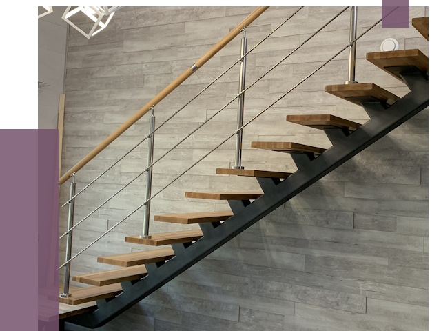 Изготовление лестниц на монокосоуре в Первоуральске от 76683 руб. 