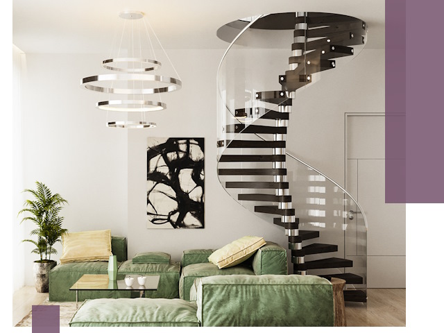 Лестницы для двухуровневой квартиры в Первоуральске — изготовление и монтаж