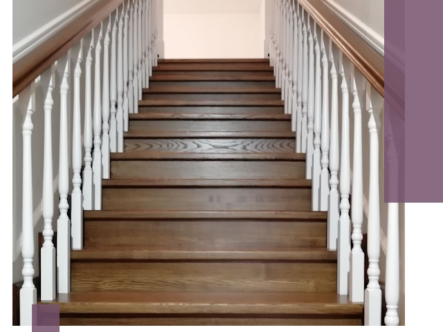 Лестницы из ясеня на заказ в Первоуральске — изготовление и монтаж