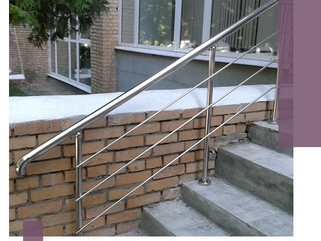 Перила из нержавеющей стали высокого качества в Первоуральске