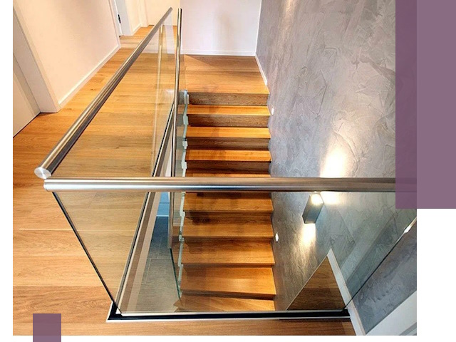 Перила для лестницы в доме — изготовление и монтаж в Первоуральске