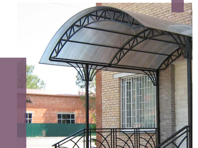 Металлические навесы и козырьки в Первоуральске от 12866 руб.