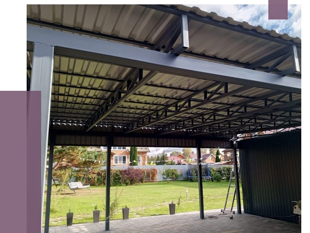 Монтаж навесов в Первоуральске от 7411 руб. — установка навеса | ПРОЛЁТ-Прв