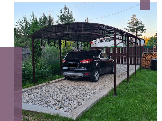 Навесы для автомобиля в Первоуральске от 13227 руб.  | ПРОЛЁТ-Прв
