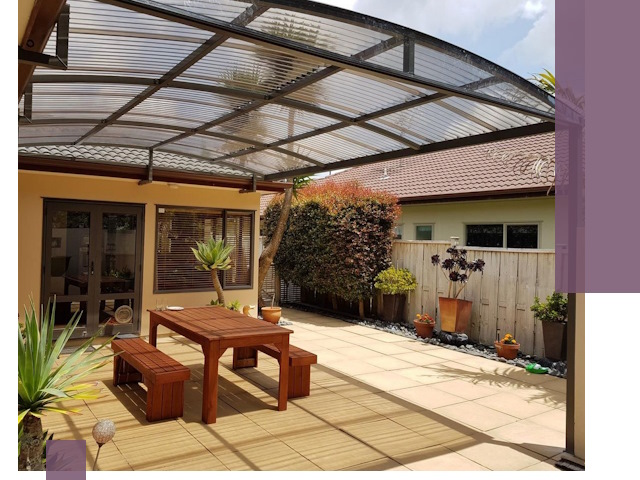 Навесы во двор под ключ в Первоуральске — изготовление и монтаж