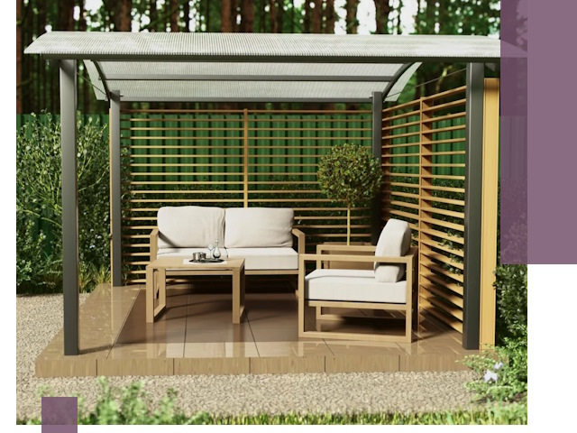 Навесы для дачи в Первоуральске: изготовление, монтаж и демонтаж