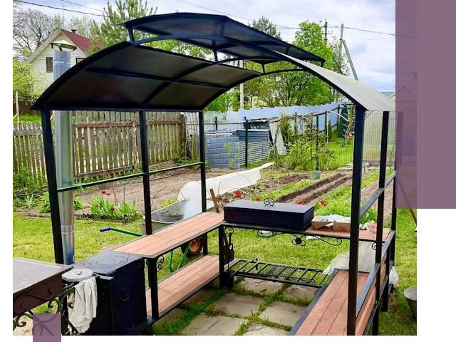 Навесы для барбекю в Первоуральске: изготовление, монтаж и демонтаж