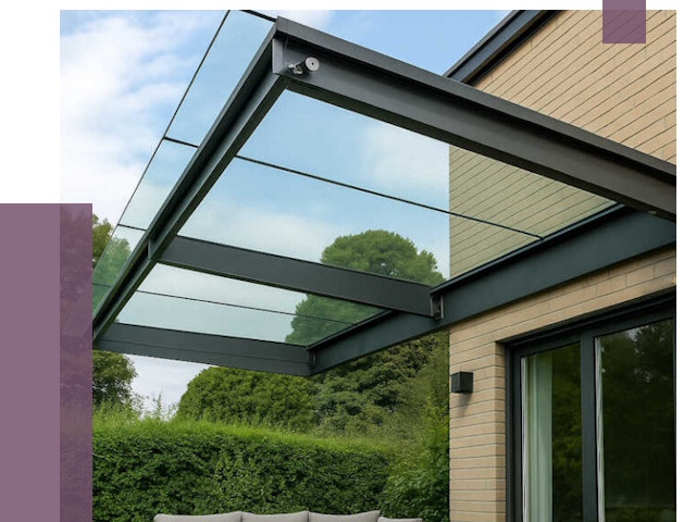 Стеклянные навесы и козырьки в Первоуральске от 12352 руб.