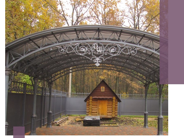 Кованые навесы премиум-класса под заказ в Первоуральске