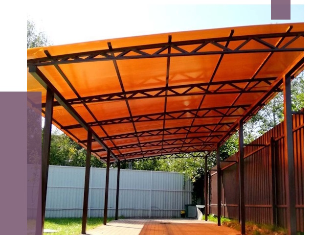 Односкатные навесы под ключ в Первоуральске от 13227 руб. 