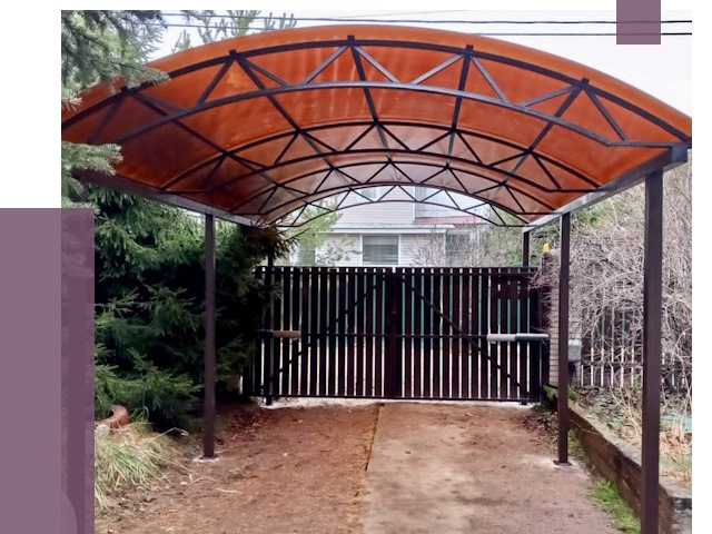 Арочные навесы в Первоуральске от 12815 руб. — изготовление и монтаж | ПРОЛЁТ-Прв