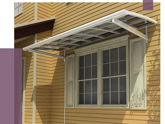 Козырьки над окнами в Первоуральске от 7668 руб. — монтаж, покупки | ПРОЛЁТ-Прв