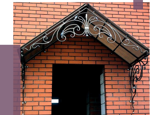 Металлические козырьки в Первоуральске от 10756 руб. 