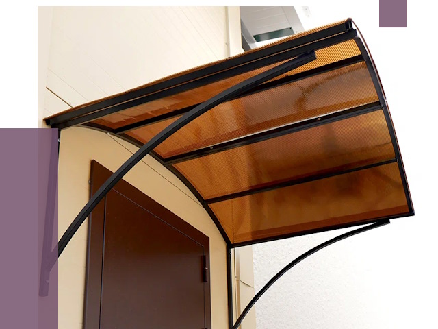 Недорогие козырьки в Первоуральске от 7637 руб.  | ПРОЛЁТ-Прв