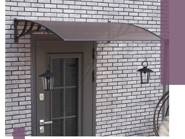 Недорогие козырьки и навесы под ключ в Первоуральске