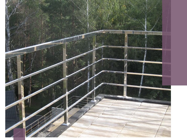 Парапеты из нержавеющей стали в Первоуральске — изготовление и монтаж