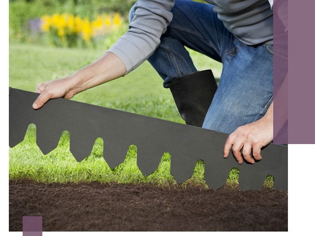 Металлические бордюры для газона в Первоуральске — изготовление и монтаж