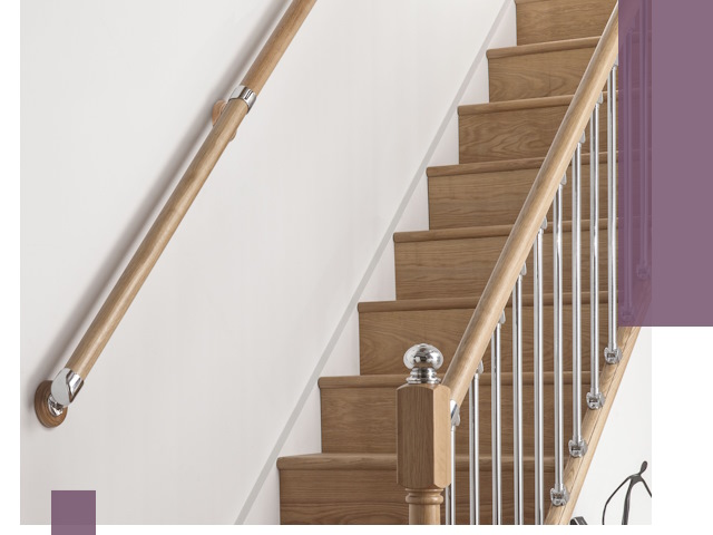 Пристенные поручни из стали и нержавейки под монтаж в Первоуральске